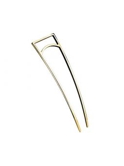 Geometric Gold-Plated Metal Hair Stick